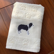 Load image into Gallery viewer, Doggo Love Large Embroidered Cotton Towels - Series 1-Home Decor-Dogs, Home Decor, Towel-Border Collie-5