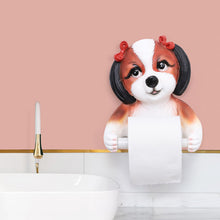 Load image into Gallery viewer, Shih Tzu Princess Toilet Roll Holder-Home Decor-Bathroom Decor, Dogs, Home Decor, Shih Tzu-1