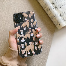 Load image into Gallery viewer, Golden Retrievers and Coffee Love iPhone Case-Cell Phone Accessories-Accessories, Dogs, Golden Retriever, iPhone Case-4