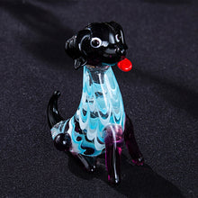 Load image into Gallery viewer, Black Labrador Love Handmade Glass Figurine-Home Decor-Black Labrador, Dogs, Figurines, Home Decor, Labrador-8