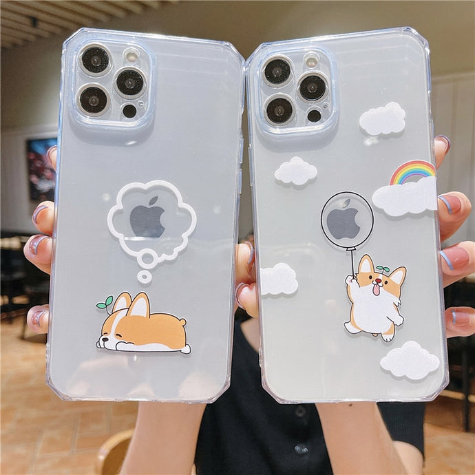 Cutest Corgi Love iPhone Cases-Cell Phone Accessories-Accessories, Corgi, Dogs, iPhone Case-1