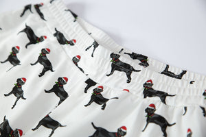 Black Labrador Love Women's Sleeping Shorts-Apparel-Apparel, Black Labrador, Dogs, Labrador, Pajamas-5