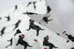 Black Labrador Love Women's Sleeping Shorts-Apparel-Apparel, Black Labrador, Dogs, Labrador, Pajamas-2
