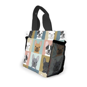 Some of the French Bulldogs I Love Small Carry Bag-Accessories-Accessories, Bags, Dogs, French Bulldog-2