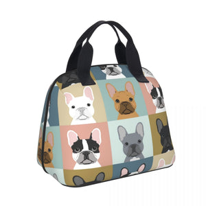 Some of the French Bulldogs I Love Shell Shaped Lunch Bag-Accessories-Accessories, Bags, Dogs, French Bulldog, Lunch Bags-3