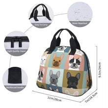 Load image into Gallery viewer, Some of the French Bulldogs I Love Shell Shaped Lunch Bag-Accessories-Accessories, Bags, Dogs, French Bulldog, Lunch Bags-5