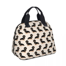 Load image into Gallery viewer, Black and Tan Dachshund Love Shell Shaped Lunch Bag-Accessories-Accessories, Bags, Dachshund, Dogs, Lunch Bags-3
