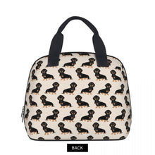 Load image into Gallery viewer, Black and Tan Dachshund Love Shell Shaped Lunch Bag-Accessories-Accessories, Bags, Dachshund, Dogs, Lunch Bags-8