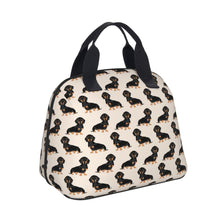 Load image into Gallery viewer, Black and Tan Dachshund Love Shell Shaped Lunch Bag-Accessories-Accessories, Bags, Dachshund, Dogs, Lunch Bags-9