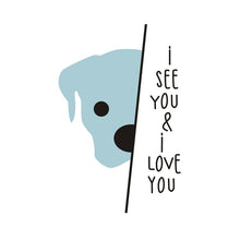 Load image into Gallery viewer, I See You and I Love You Boxer Poster-Home Decor-Boxer, Dogs, Home Decor, Poster-15x20 cm or 5.9”x 7.9”-Boxer-1