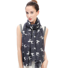 Load image into Gallery viewer, Infinite Poodle Love Womens Scarves-Accessories-Accessories, Dogs, Poodle, Scarf-Grey-1