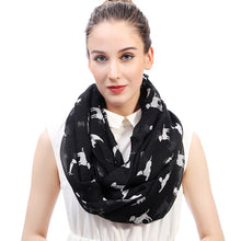 Load image into Gallery viewer, I Love Labradors Infinity Loop Scarves-Accessories-Accessories, Dogs, Labrador, Scarf-Black-1