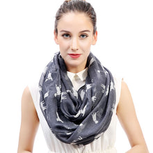Load image into Gallery viewer, I Love Labradors Infinity Loop Scarves-Accessories-Accessories, Dogs, Labrador, Scarf-Grey-2
