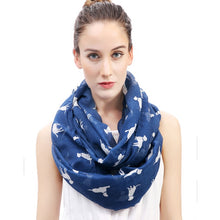 Load image into Gallery viewer, I Love Labradors Infinity Loop Scarves-Accessories-Accessories, Dogs, Labrador, Scarf-Navy Blue-4