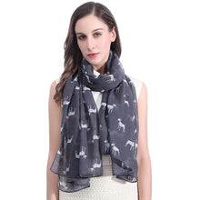 Load image into Gallery viewer, Infinite Bull Terrier Love Womens Scarves-Accessories-Accessories, Bull Terrier, Dogs, Scarf-Dark Grey-1