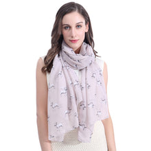 Load image into Gallery viewer, Infinite Bull Terrier Love Womens Scarves-Accessories-Accessories, Bull Terrier, Dogs, Scarf-Beige-3