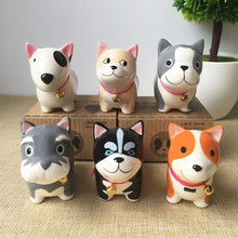 Load image into Gallery viewer, Husky Love Ceramic Car Dashboard / Office Desk Ornament Figurine-Home Decor-Dogs, Figurines, Home Decor, Siberian Husky-3