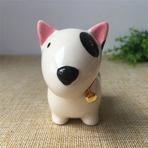 Husky Love Ceramic Car Dashboard / Office Desk Ornament Figurine-Home Decor-Dogs, Figurines, Home Decor, Siberian Husky-Bull Terrier-11