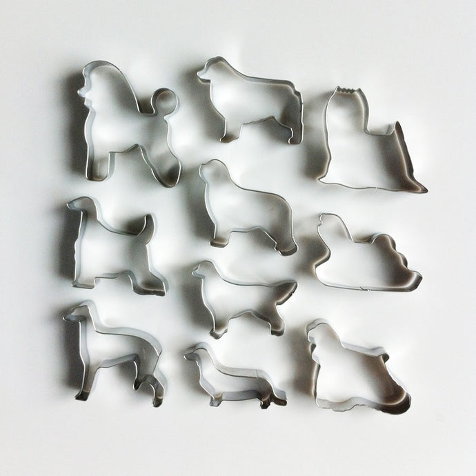 Doggo Love Cookie Cutters - 10 pcs-Home Decor-Baking, Black Labrador, Chocolate Labrador, Cocker Spaniel, Cookie Cutters, Dachshund, Doberman, Dogs, Golden Retriever, Irish Setter, Labrador, Poodle, Saint Bernard, Shar Pei, Shih Tzu-1