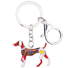 Load image into Gallery viewer, Beautiful Whippet Love Enamel Keychains-Accessories-Accessories, Dogs, Keychain, Whippet-Red-5