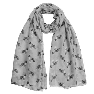 Infinite Boxer Love Womens Scarves-Accessories-Accessories, Boxer, Dogs, Scarf-Taupe Grey-2