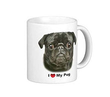 Load image into Gallery viewer, I Love My Black Pug Coffee Mug-Mug-Dogs, Mugs, Pug-3
