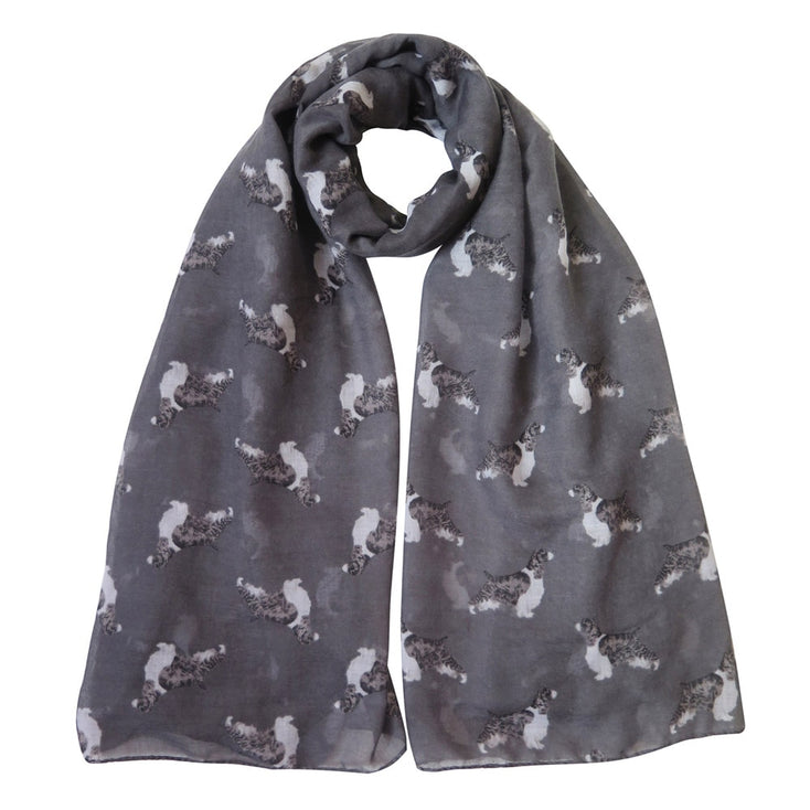 Infinite English Springer Spaniel Love Womens Scarves-Accessories-Accessories, Dogs, English Springer Spaniel, Scarf-3