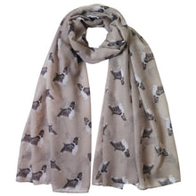 Load image into Gallery viewer, Infinite English Springer Spaniel Love Womens Scarves-Accessories-Accessories, Dogs, English Springer Spaniel, Scarf-Khaki-2