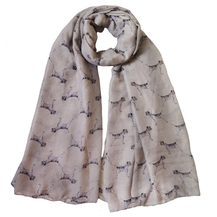 Infinite Border Terrier Love Womens Scarves-Accessories-Accessories, Border Terrier, Dogs, Scarf-4