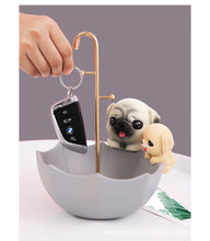 Load image into Gallery viewer, Pug and Labrador Upside Down Umbrella Tabletop Organiser-Home Decor-Dogs, Home Decor, Labrador, Pug, Statue-11