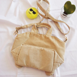 Back image of pug sling bag