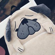 Load image into Gallery viewer, Close up image of a Pug bag
