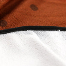 Load image into Gallery viewer, Close up image of the fabric of pug beach towel