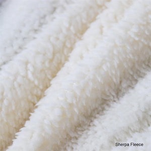 Image of sherpa fleece fabric of pug blanket