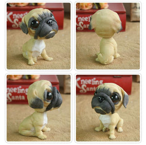 Image of the collage of Pug bobblehead