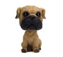 Load image into Gallery viewer, Image of a super cute miniature pug bobblehead
