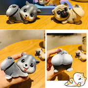 Image of the collage of Husky and Pug bobblehead in the the cutest bobble-butt design