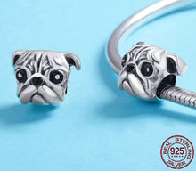 Load image into Gallery viewer, Image of Pug charm bead in the cutest Pug design