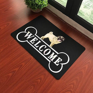 Image of welcome pug doormat