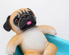 Pug in a Tub Multipurpose Organiser or Soap Dish-Home Decor-Bathroom Decor, Dogs, Home Decor, Pug-4