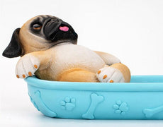 Pug in a Tub Multipurpose Organiser or Soap Dish-Home Decor-Bathroom Decor, Dogs, Home Decor, Pug-5