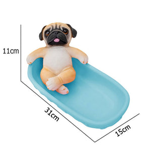 Pug in a Tub Multipurpose Organiser or Soap Dish-Home Decor-Bathroom Decor, Dogs, Home Decor, Pug-8