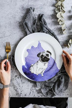 Load image into Gallery viewer, Pug Love 10&quot; Bone China Dinner PlatesHome DecorPug