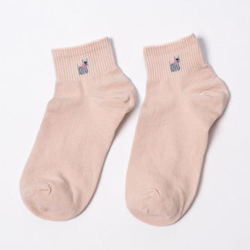 Pug Love Ankle Length SocksSocksYorkshire Terrier - BeigeOne Size