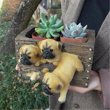 Load image into Gallery viewer, Pug Love Multipurpose Decorative Flower Pot or Storage BoxHome Decor