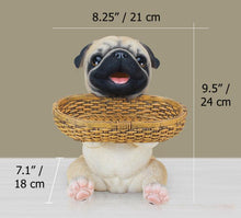 Load image into Gallery viewer, Pug Love Tabletop Organiser &amp; Piggy Bank StatueHome Decor