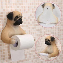 Load image into Gallery viewer, Pug Love Toilet Roll HolderHome DecorPug