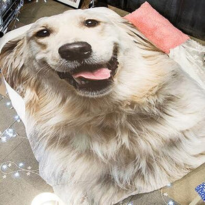Doggo Shaped Warm Throw BlanketHome DecorSmiling GoldenLarge