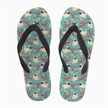 Load image into Gallery viewer, Image of Pug slippers in the color Green