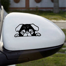Load image into Gallery viewer, Image of pug window decal in black color